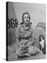 Shirley Slade Pilot Trainee in Women's Flying Training Detachment, Sporting Pigtails, GI Coveralls-Peter Stackpole-Stretched Canvas