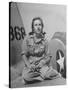 Shirley Slade Pilot Trainee in Women's Flying Training Detachment, Sporting Pigtails, GI Coveralls-Peter Stackpole-Stretched Canvas