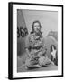 Shirley Slade Pilot Trainee in Women's Flying Training Detachment, Sporting Pigtails, GI Coveralls-Peter Stackpole-Framed Photographic Print