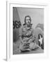 Shirley Slade Pilot Trainee in Women's Flying Training Detachment, Sporting Pigtails, GI Coveralls-Peter Stackpole-Framed Photographic Print