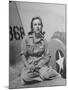 Shirley Slade Pilot Trainee in Women's Flying Training Detachment, Sporting Pigtails, GI Coveralls-Peter Stackpole-Mounted Photographic Print