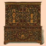 Cabinet press inlaid with marquetry, 1905-Shirley Slocombe-Giclee Print