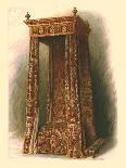 Mirror with walnut frame with inlaid marquetry, 1905-Shirley Slocombe-Giclee Print