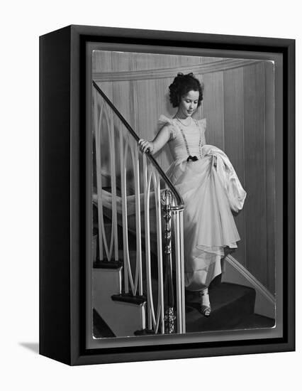 Shirley Temple at Bel Air Country Club at Her 11th Birthday Party-Peter Stackpole-Framed Stretched Canvas
