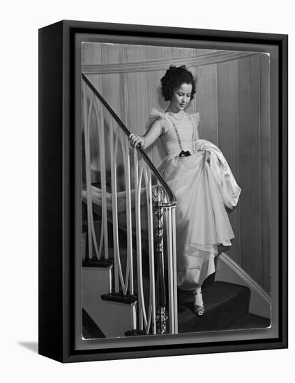 Shirley Temple at Bel Air Country Club at Her 11th Birthday Party-Peter Stackpole-Framed Stretched Canvas