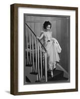 Shirley Temple at Bel Air Country Club at Her 11th Birthday Party-Peter Stackpole-Framed Photographic Print