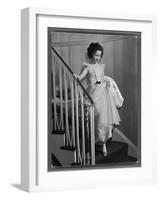 Shirley Temple at Bel Air Country Club at Her 11th Birthday Party-Peter Stackpole-Framed Photographic Print