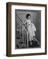 Shirley Temple at Bel Air Country Club at Her 11th Birthday Party-Peter Stackpole-Framed Photographic Print