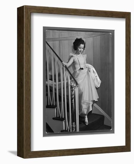 Shirley Temple at Bel Air Country Club at Her 11th Birthday Party-Peter Stackpole-Framed Photographic Print