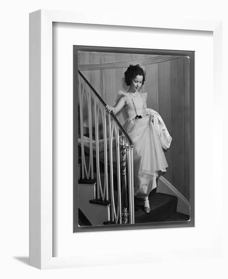 Shirley Temple at Bel Air Country Club at Her 11th Birthday Party-Peter Stackpole-Framed Photographic Print