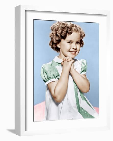 Shirley Temple, ca. 1936-null-Framed Photo