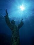 Christ of the Abyss Statue, Pennekamp State Park, FL-Shirley Vanderbilt-Framed Premium Photographic Print