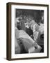 Shirt Pressing at a Commercial Laundry in Scunthorpe, Lincolnshire, 1965-Michael Walters-Framed Photographic Print