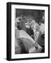 Shirt Pressing at a Commercial Laundry in Scunthorpe, Lincolnshire, 1965-Michael Walters-Framed Photographic Print