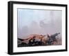 Shirtless American Soldiers of 1st Batt, Erect Canopy over a Sandbagged Position in Vietnam War-Co Rentmeester-Framed Photographic Print