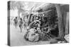 Shisha Shop, Howshera, 1917-null-Stretched Canvas