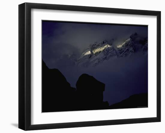 Shishapangma, Tibet-Michael Brown-Framed Photographic Print