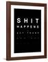 Shit Happens-Antoine Tesquier Tedeschi-Framed Art Print