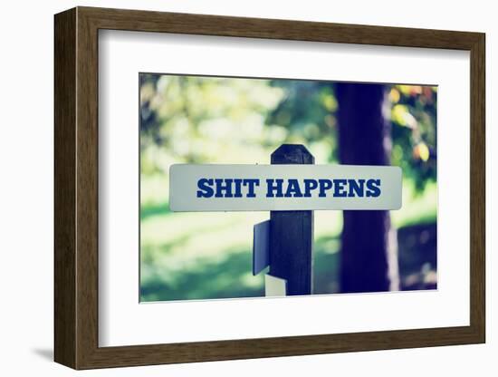 Shit Happens-Gajus-Framed Photographic Print