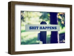 Shit Happens-Gajus-Framed Photographic Print