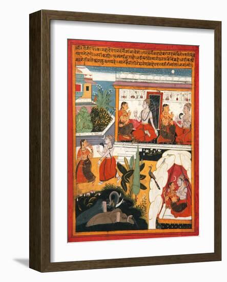 Shiva and Gauri, C.1640-null-Framed Giclee Print