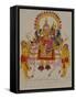 Shiva and Parvati on the Bull Nandi, India-null-Framed Stretched Canvas