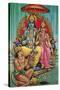 Shiva and Parvati with Hanuman-null-Stretched Canvas