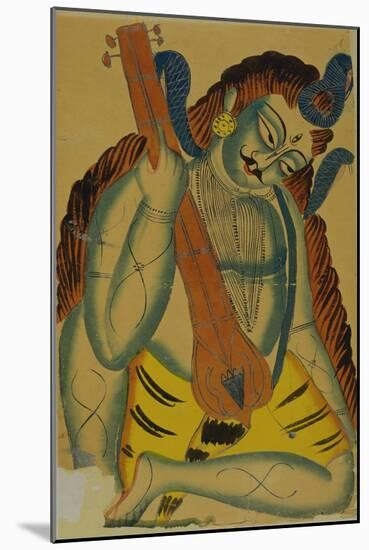 Shiva as a Musician, India, 19th Century-null-Mounted Giclee Print