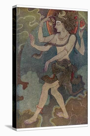 Shiva as Nataraja-Khitindra Nath Mazumdar-Stretched Canvas