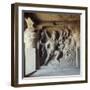 Shiva, Destroyer of the Elephants, Kailasa, Ellora, Maharashtra State, India-Robert Harding-Framed Photographic Print