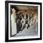 Shiva, Destroyer of the Elephants, Kailasa, Ellora, Maharashtra State, India-Robert Harding-Framed Photographic Print