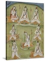 Shiva in Eight Yogic Postures, India-null-Stretched Canvas