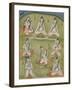 Shiva in Eight Yogic Postures, India-null-Framed Giclee Print