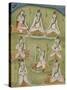 Shiva in Eight Yogic Postures, India-null-Stretched Canvas