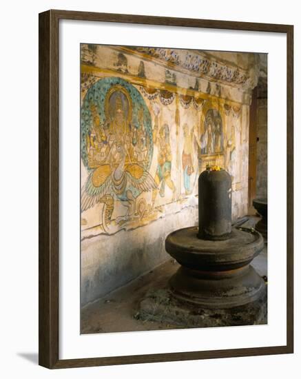 Shiva Lingam in 10th Century Temple of Sri Brihadeswara, Thanjavur, India-Occidor Ltd-Framed Photographic Print