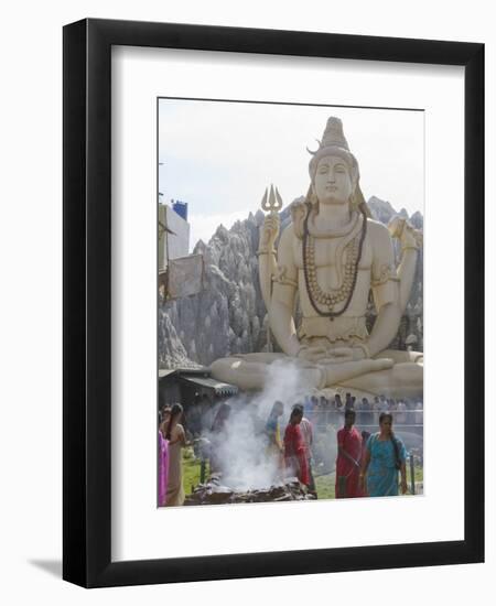 Shiva Mandir Temple, Bengaluru, Karnataka State, India-Marco Cristofori-Framed Photographic Print