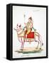 Shiva Mounted on the Bull, Nandi-null-Framed Stretched Canvas