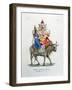 Shiva, One of the Gods of the Hindu Trinity (Trimurt) with His Consort Parvati, C19th Century-A Geringer-Framed Giclee Print