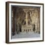 Shiva the Great Ascetic, Kailasa, Ellora, Unesco World Heritage Site, Maharashtra State, India-Robert Harding-Framed Photographic Print