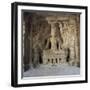 Shiva the Great Ascetic, Kailasa, Ellora, Unesco World Heritage Site, Maharashtra State, India-Robert Harding-Framed Photographic Print