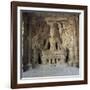 Shiva the Great Ascetic, Kailasa, Ellora, Unesco World Heritage Site, Maharashtra State, India-Robert Harding-Framed Photographic Print