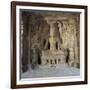 Shiva the Great Ascetic, Kailasa, Ellora, Unesco World Heritage Site, Maharashtra State, India-Robert Harding-Framed Photographic Print