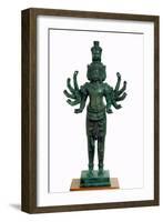 Shiva with Many Arms and Heads, Angkor-null-Framed Giclee Print