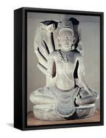 Shiva with Ten Arms, from Thap Banh It Temple, Binh Dinh, Vietnam, 11th-12th Century-null-Framed Stretched Canvas