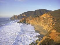 Seascape with Cliffs, San Mateo County, CA-Shmuel Thaler-Photographic Print