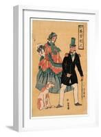 Sho Utsushi Igirisujin-Utagawa Yoshikazu-Framed Giclee Print