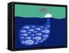 Shoal of Fish in the Boat Fishnet-Complot-Framed Stretched Canvas