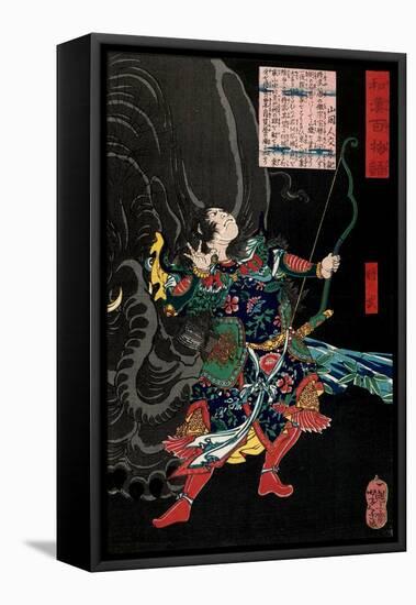 Shôbu, from the Series One Hundred Ghost Stories from China and Japan-Yoshitoshi Tsukioka-Framed Stretched Canvas