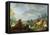 Shock Cavalry (Oil on Canvas)-Adam Frans van der Meulen-Framed Stretched Canvas