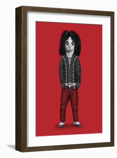 Shock Rock (Pets Rock)-Takkoda-Framed Art Print